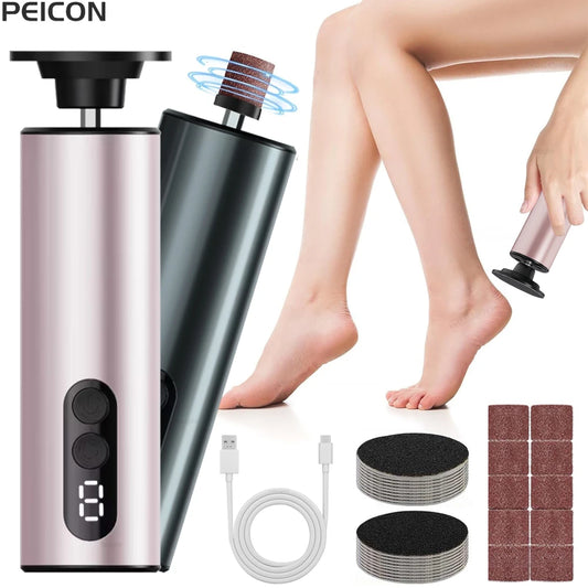 Electric Callus Remover Foot Exfoliation Sander Electric Foot Grinder for Feet Heel File Pedicure Machine Foot Dead Skin Remover Peaceful Pleasures Health and Wellness