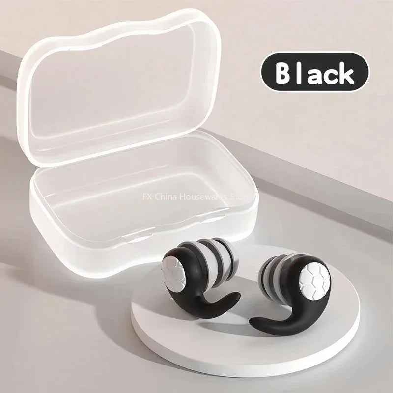 Soft Silicone Earplugs – Waterproof, Noise Blocking, Sleep & Swim