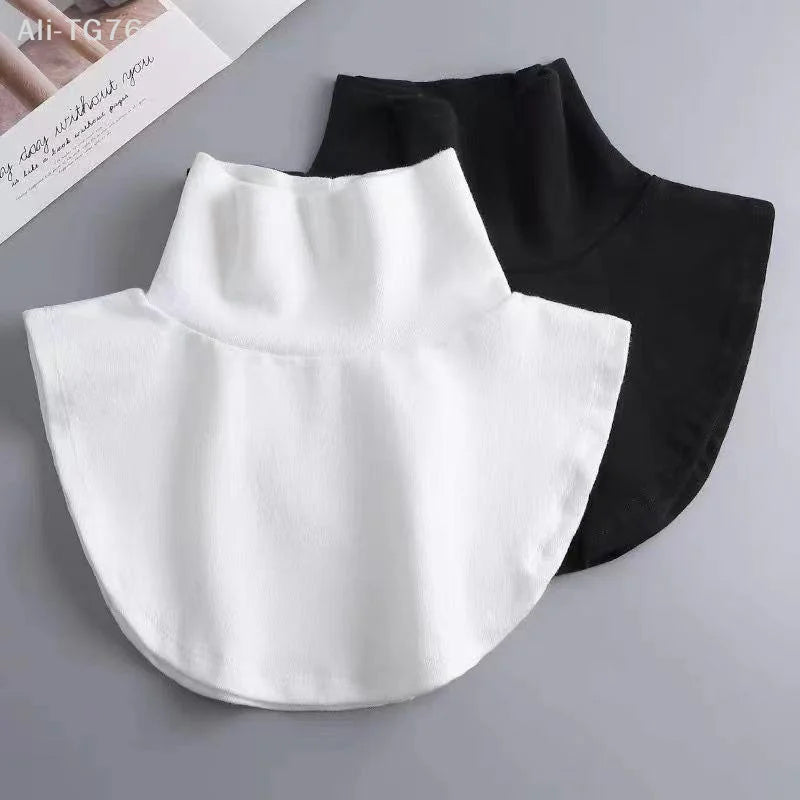 Detachable Turtleneck Collar Insert | Stretch Knit Layering Piece