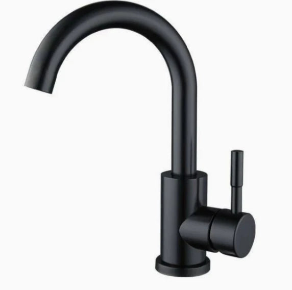 Brushed Gold Single Handle Swivel Basin Faucet – 304 Stainless