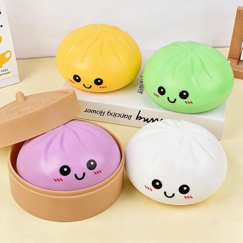 10cm Glitter Dumpling Squishy Toy – Slow Rebound Squeeze Ball