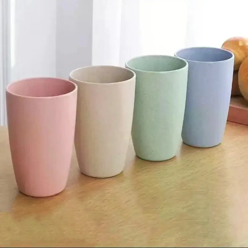 12-Pack Wheat Straw Mouthwash Cups – Kids & Adults Travel Cup Wheat Straw Cups Peaceful Pleasures Health and Wellness