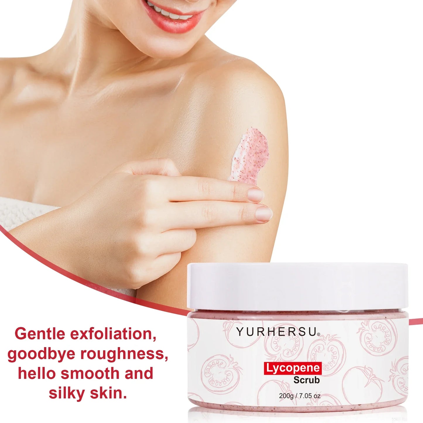 YURHERSU Lycopene Deep Cleansing Face Scrub 200g