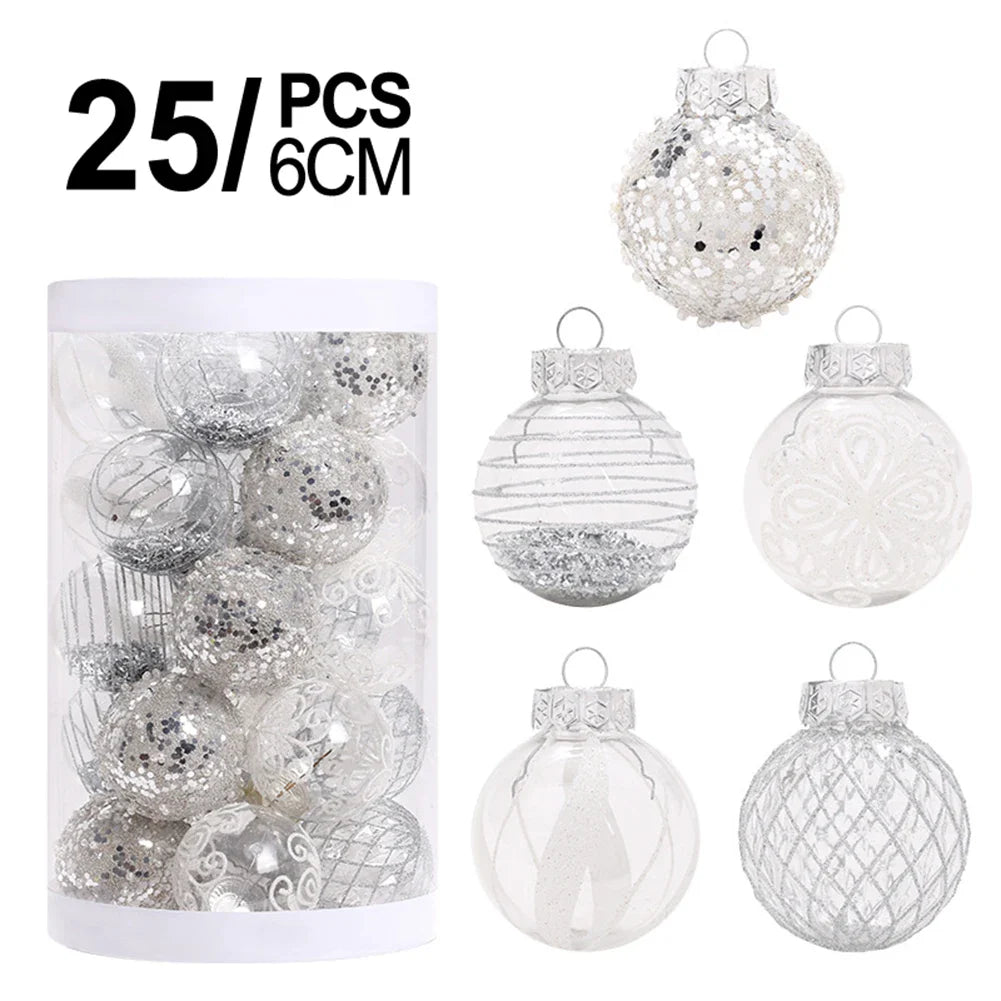 25-Pack Christmas Ball Ornaments | Indoor & Outdoor Holiday Decor