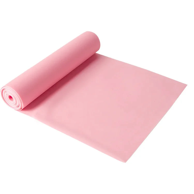New Yoga Pilates Resistance Band - Long Elastic Stretch Band for Lower Body Strength Training Physical Therapy Home Gym Exercise Peaceful Pleasures Health and Wellness Pink 15X150CM