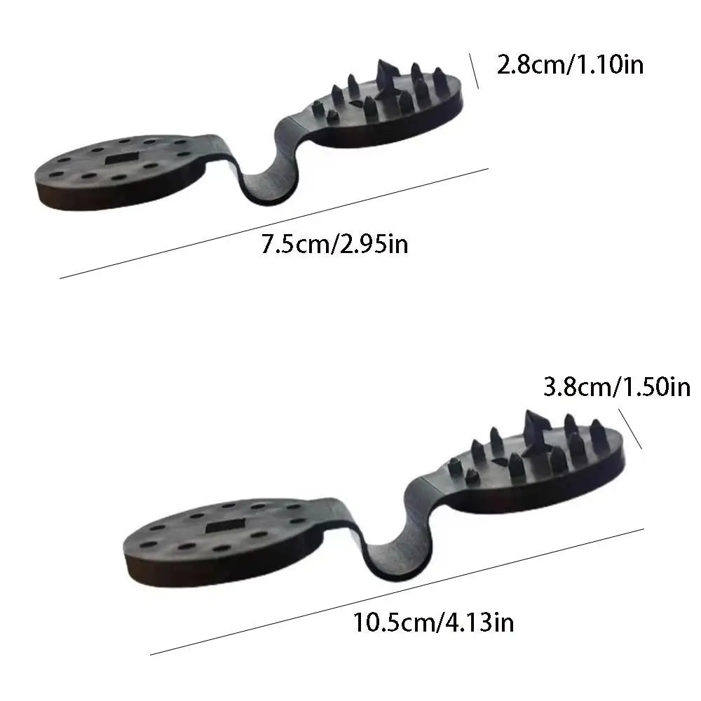 100-Pack Reusable Plastic Sunshade Net Fixing Clips – Black Hook
