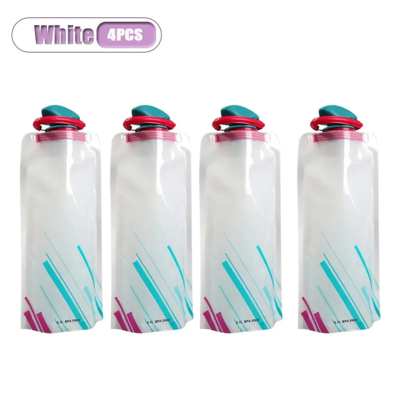 Collapsible Water Bag 700ml | Foldable Flask Hiking Camping
