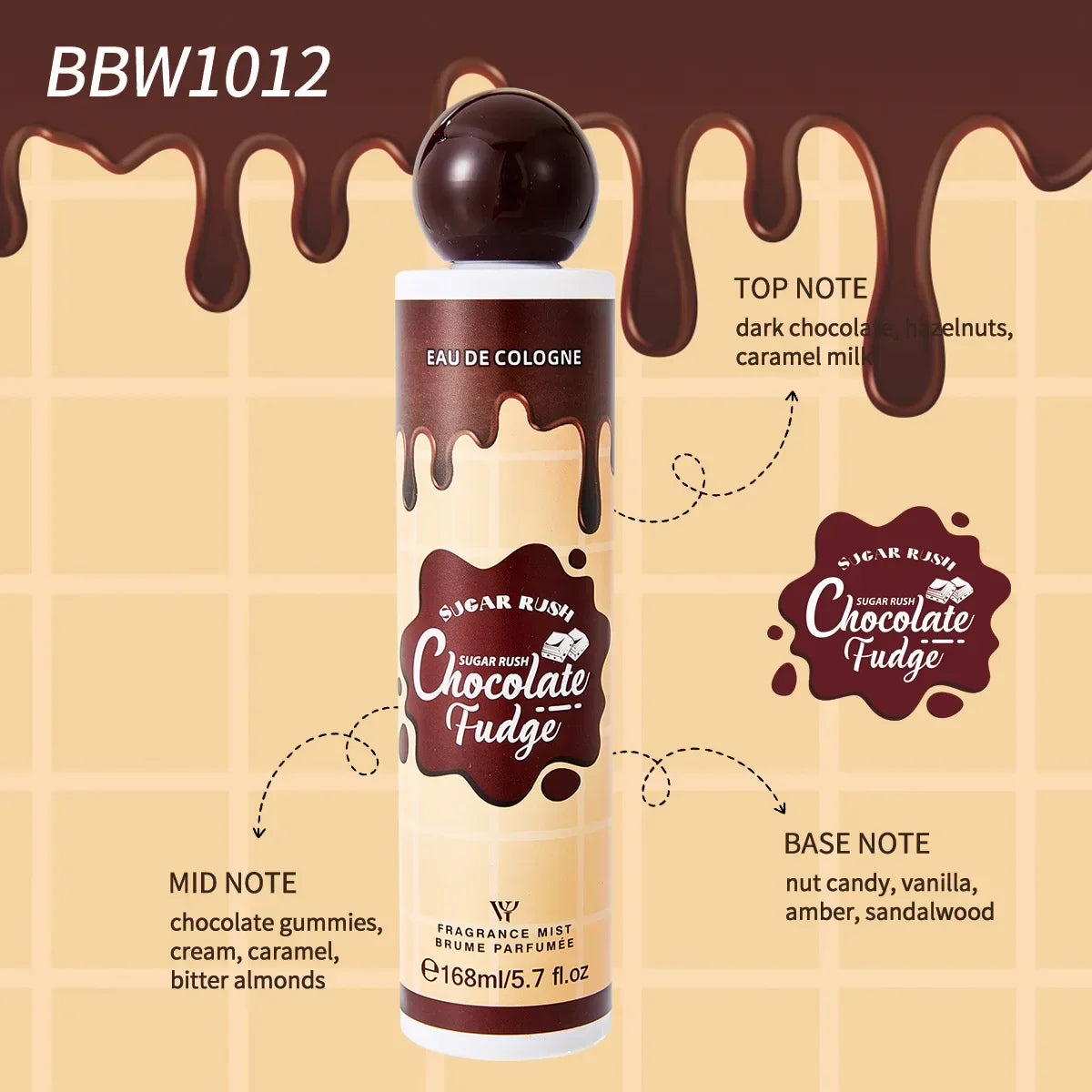 Eelhoe Sugar Gourmand Body Spray – Chocolate Cherry EDT 168ml