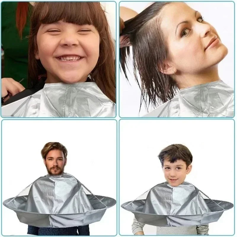 Hair Cut Umbrella Capes Haircut Cloak Cloth Hair Dye Three-Dimensional Breathable Household Haircut Cloak Foldable Haircut Tool Peaceful Pleasures Health and Wellness