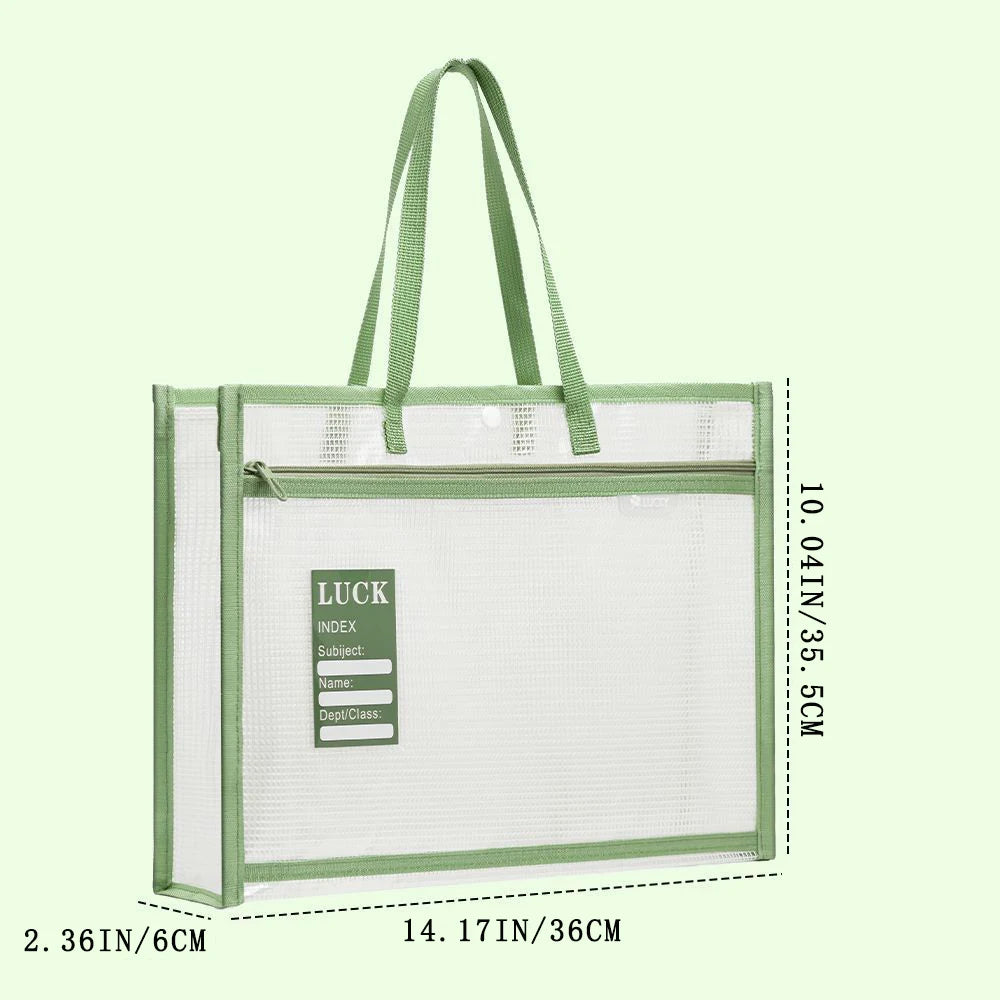 A4 Three-dimensional Subject Classification File Bag Thickened Zipper