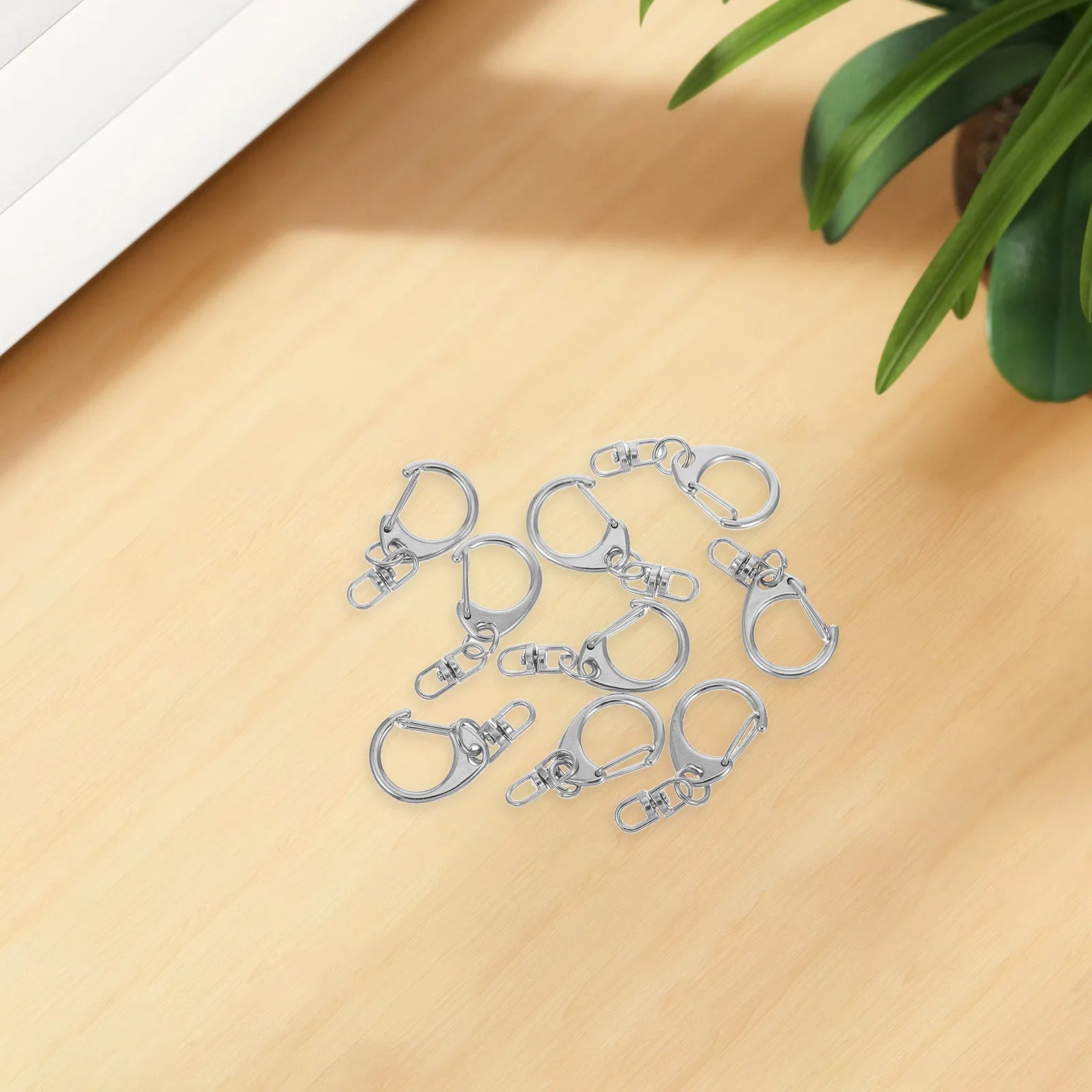 10Pcs Metal Swivel Snap Hook Keychain Lanyard Clasp Zinc Alloy DIY Lobster Clasp for Bag Charm Craft Projects Suspender Hooks Peaceful Pleasures Health and Wellness