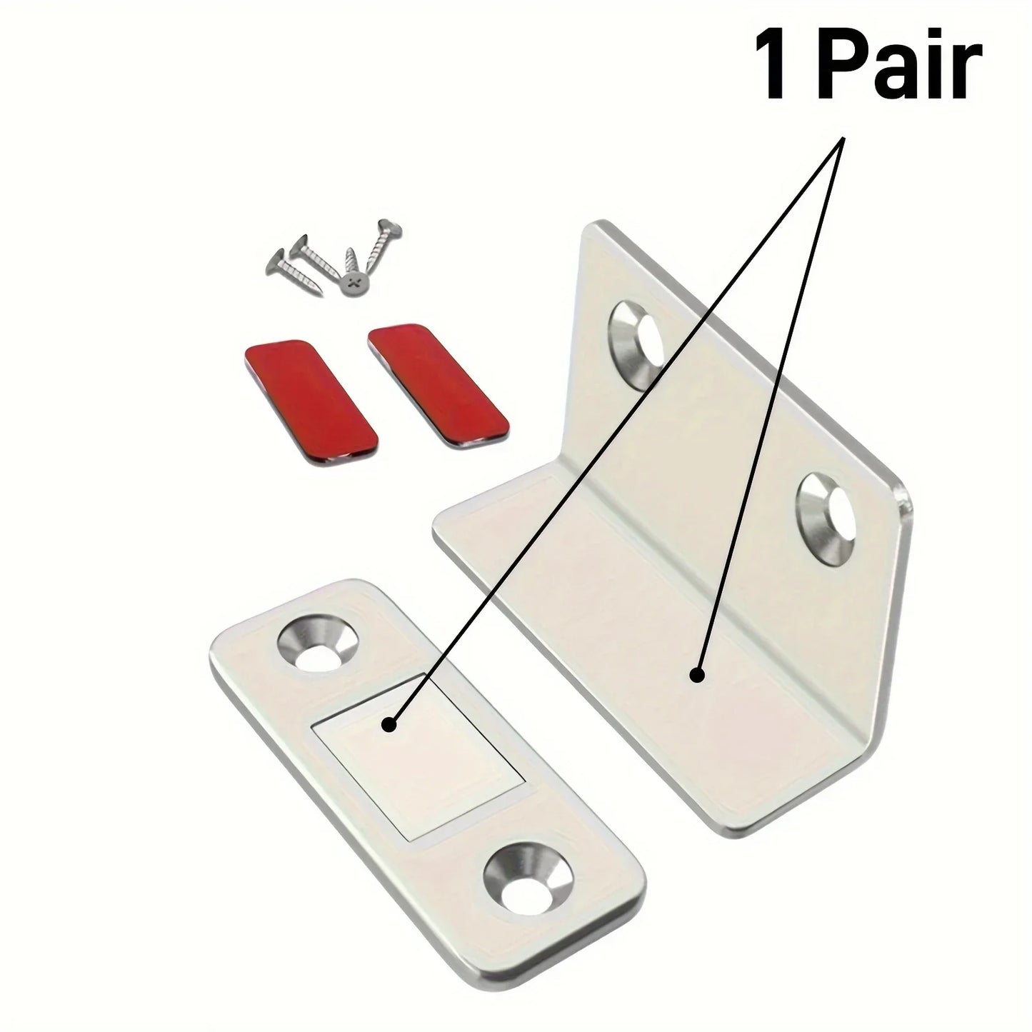 Magnetic Door Catch Latch – Drill-Free Cabinet & Sliding Door
