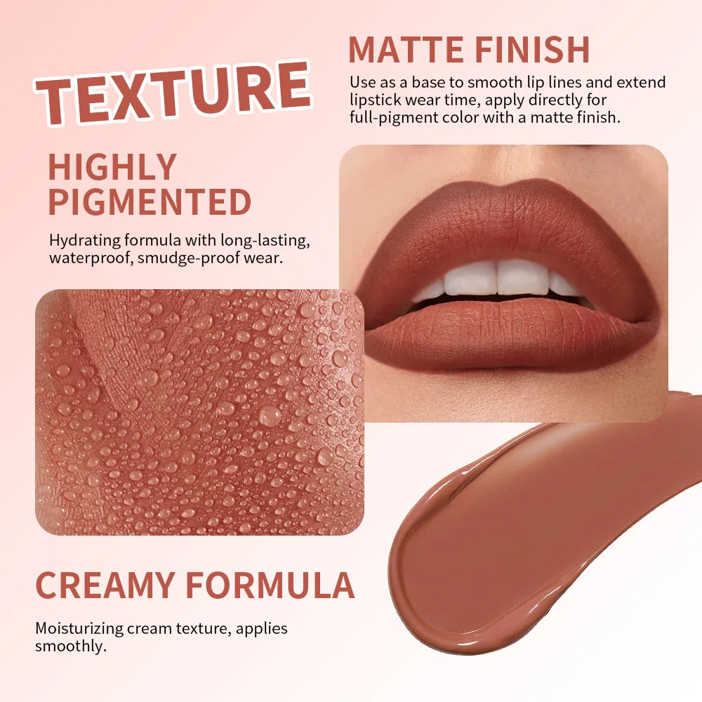 Lakerain Lip Base Cream Moisturizing Highly Pigmented Long-lasting Hydrating Matte Finish Smudge-proof 2 in 1 Lip & Cheek Cream Peaceful Pleasures Health and Wellness