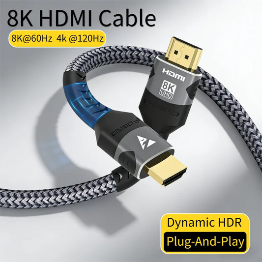 8K HDMI 2.1 Cable 48Gbps Ultra High Speed 4K@120Hz 8K@60Hz 48Gbps Adapter For RTX 3080 eARC HDR Video Cable PC Laptop TV Box ﻿ Peaceful Pleasures Health and Wellness