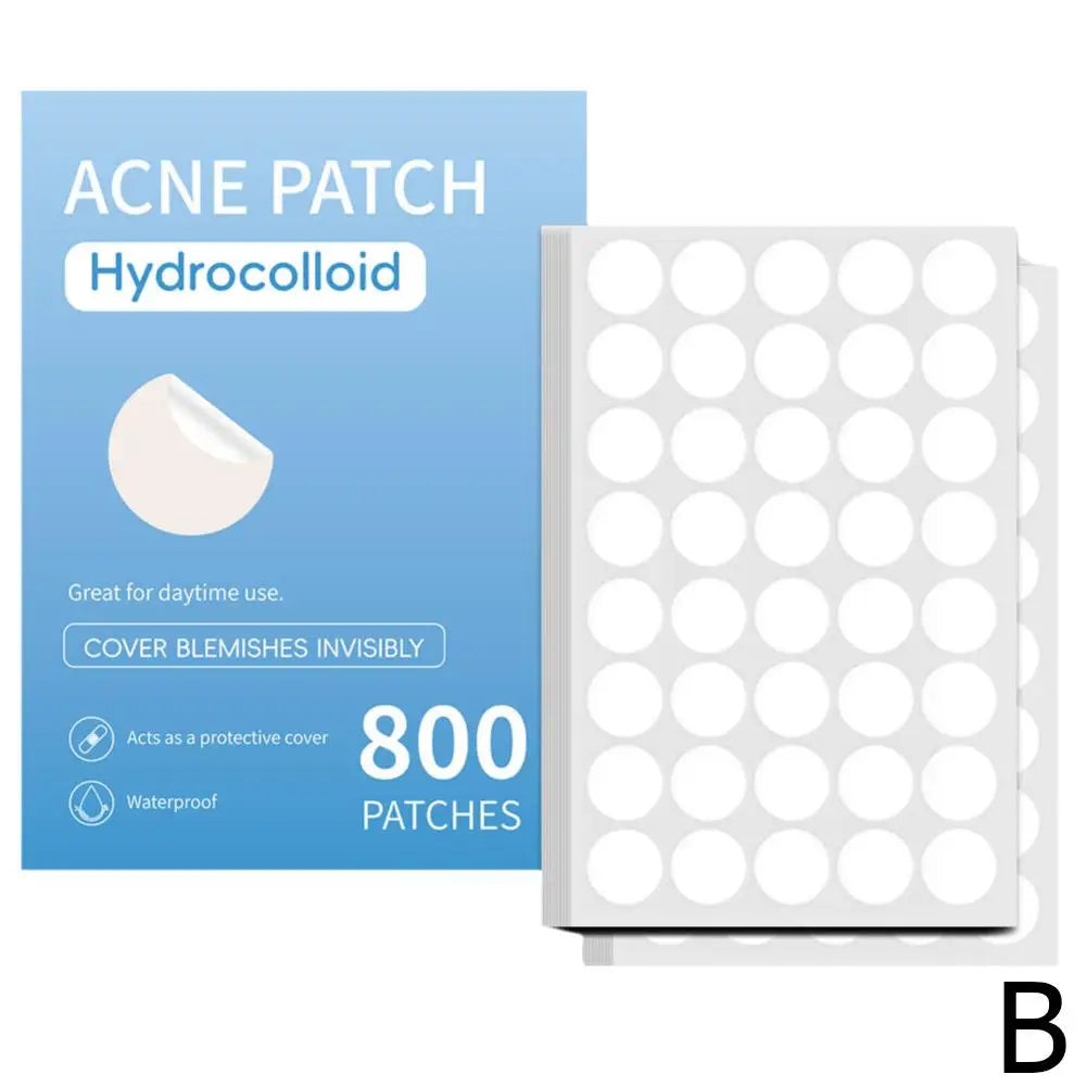 400/800/1200pcs Invisible Acne Acne Patch Hydrocolloid Salicylic Acid Acne Care Anti-Acne Spot Mark Concealer Peaceful Pleasures Health and Wellness 800PCS