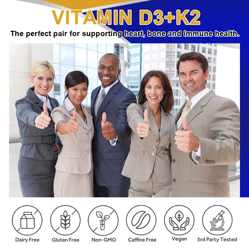 Vitamin D3 K2 Capsules – Bone, Heart & Immune Support Peaceful Pleasures Health and Wellness