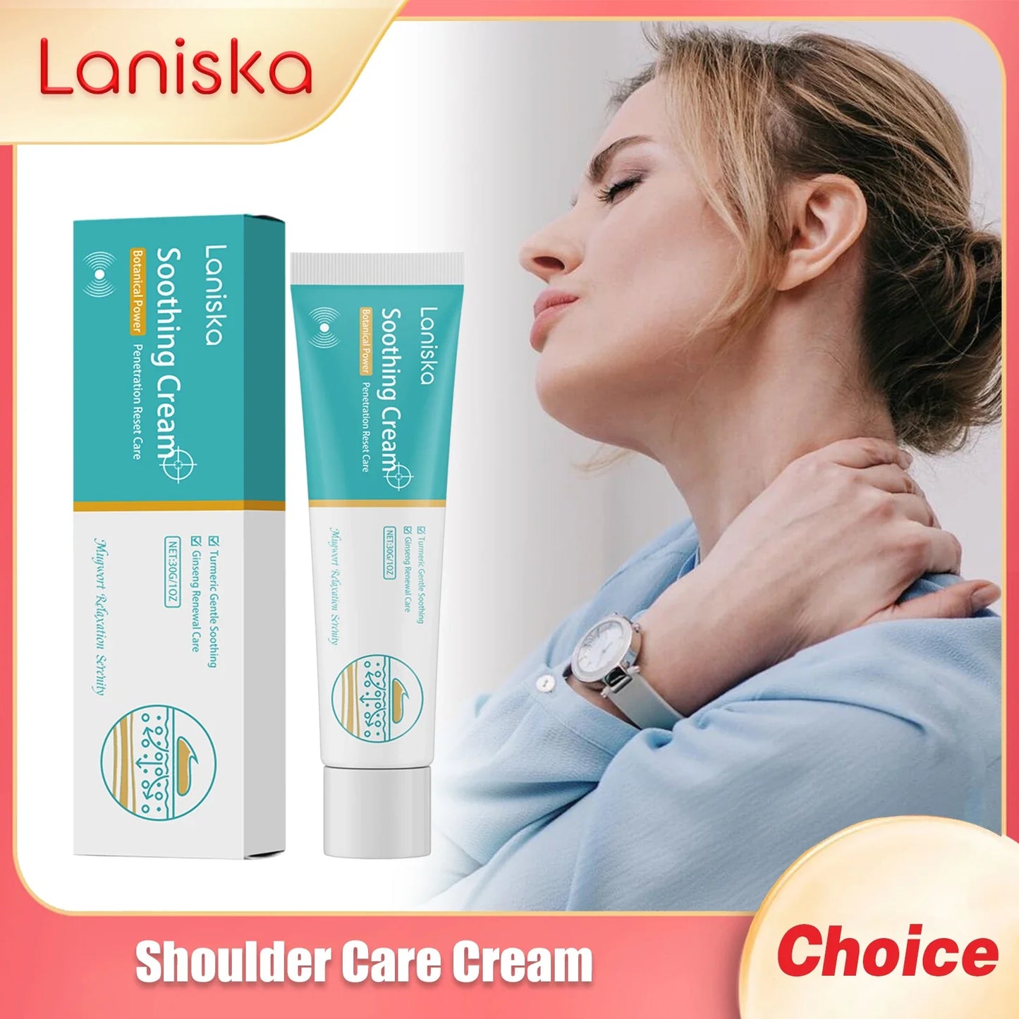 LANISKA Shoulder & Neck Nourishing Cream 30g – Moisturizer