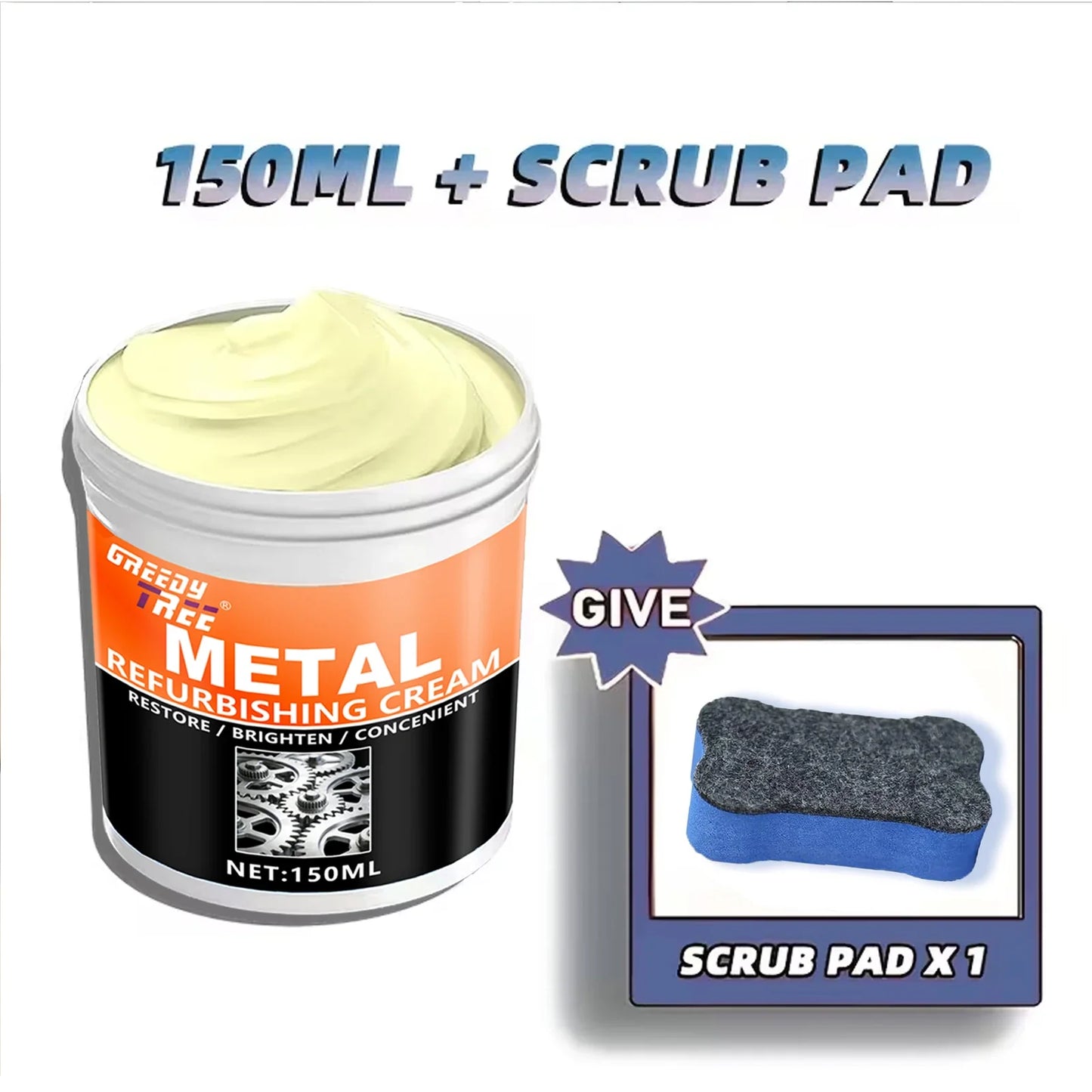 Metal Repair & Polish Paste – Rust Remover for Car & Home