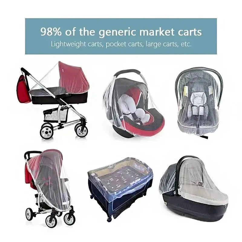 Baby Stroller Mosquito Net & Sunshade Cover – Universal Fit