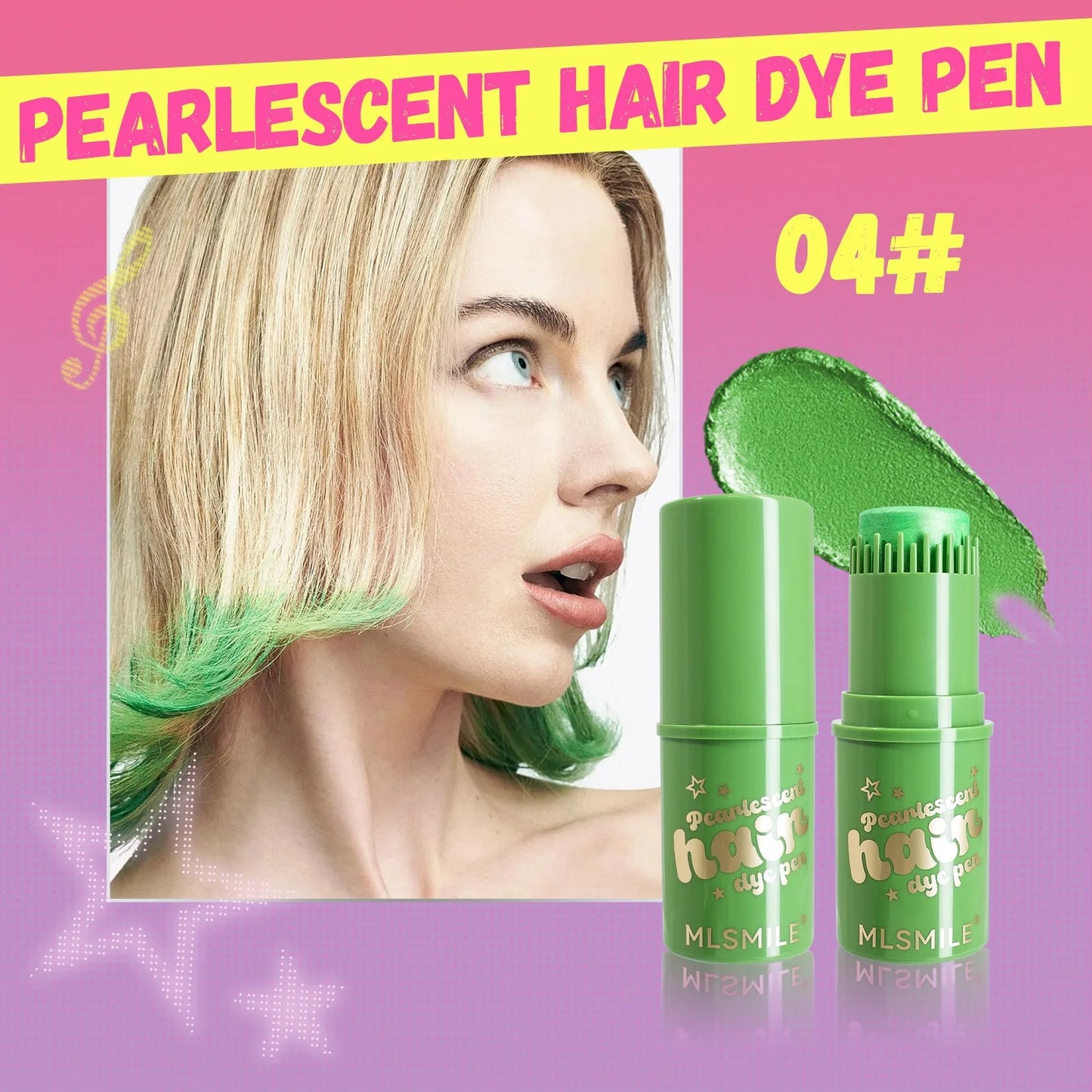 6-Color Pearl Shimmer Temporary Hair Chalk Stick | Party & Cosplay