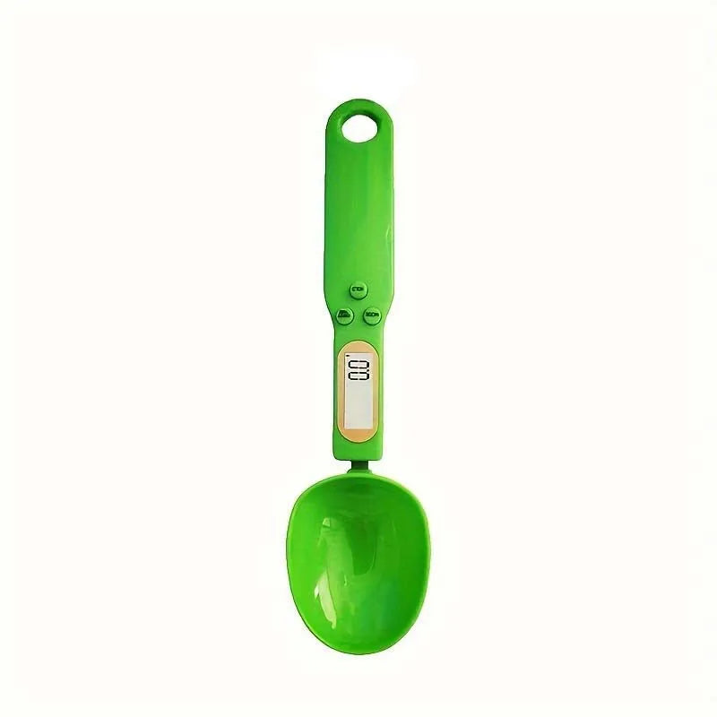 Digital Measuring Spoon with Clear Display - Portable Scale Spoon for Pet Food, Tea, Milk Powder - Kitchen and Dorm Restaurant Peaceful Pleasures Health and Wellness Green