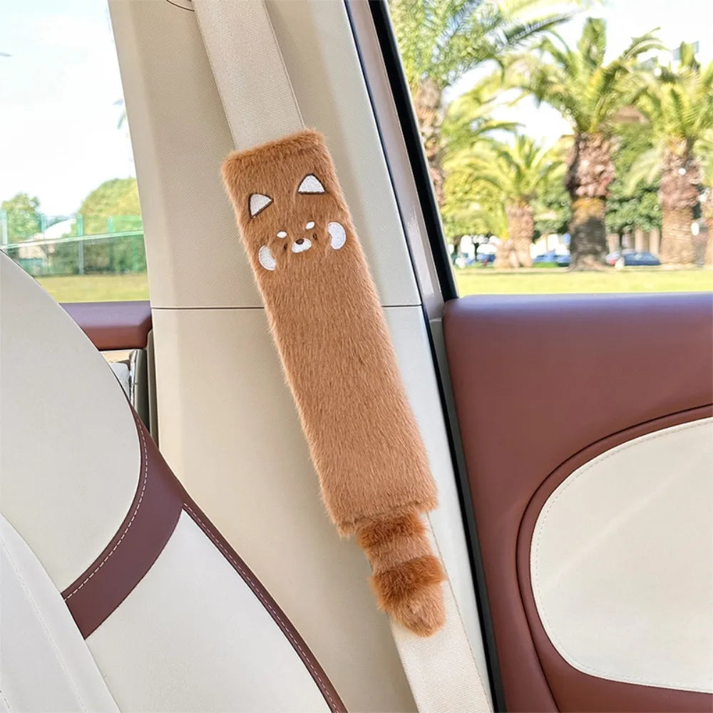 Cartoon Bear Plush Seat Belt Cover Cushion Pad for Kids