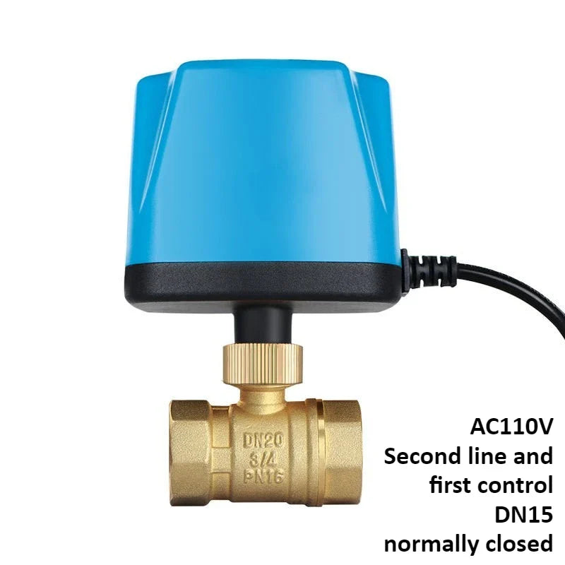 Brass Electric Ball Valve DC12V/24V | 1/2" to 2" Water Control