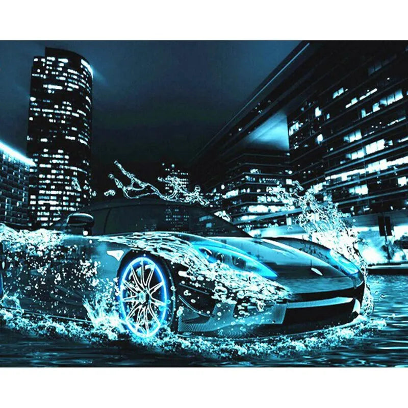 Modern Car Canvas Wall Art Poster | Bedroom & Living Room Decor