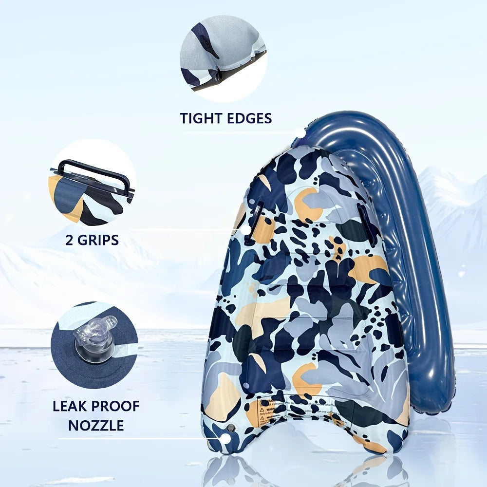 Inflatable Kids Surf Body Board with Handles | Floating Surfboard