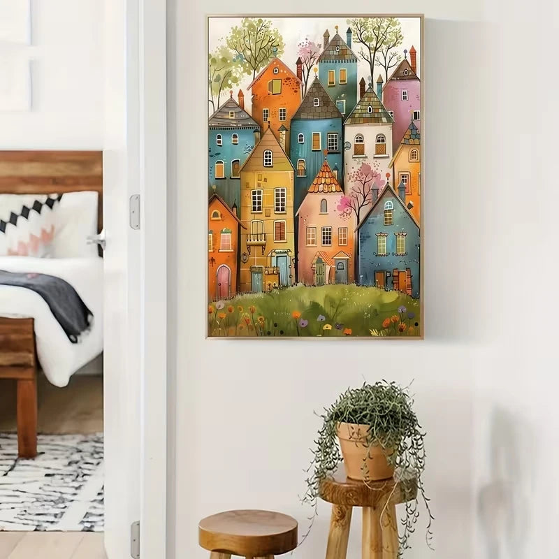 Colorful Canvas Wall Art Print | Bedroom & Living Room Decor
