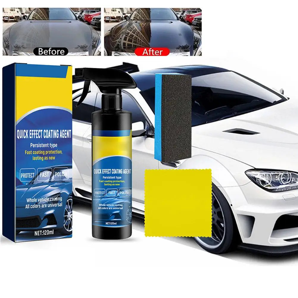 120ml Powerful Dirt Removal and Dust Removel Car Coating Spray High Protection Car Coating Agent Spray Quickly Coat Car Wax Peaceful Pleasures Health and Wellness
