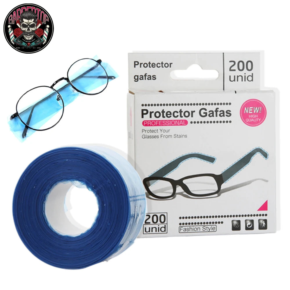 200ps/Box Disposable Glasses Leg Sleeves Cover Hairdressing DIY Barber Hair Coloring Styling Tool Eyeglasses Protector Accessory Peaceful Pleasures Health and Wellness