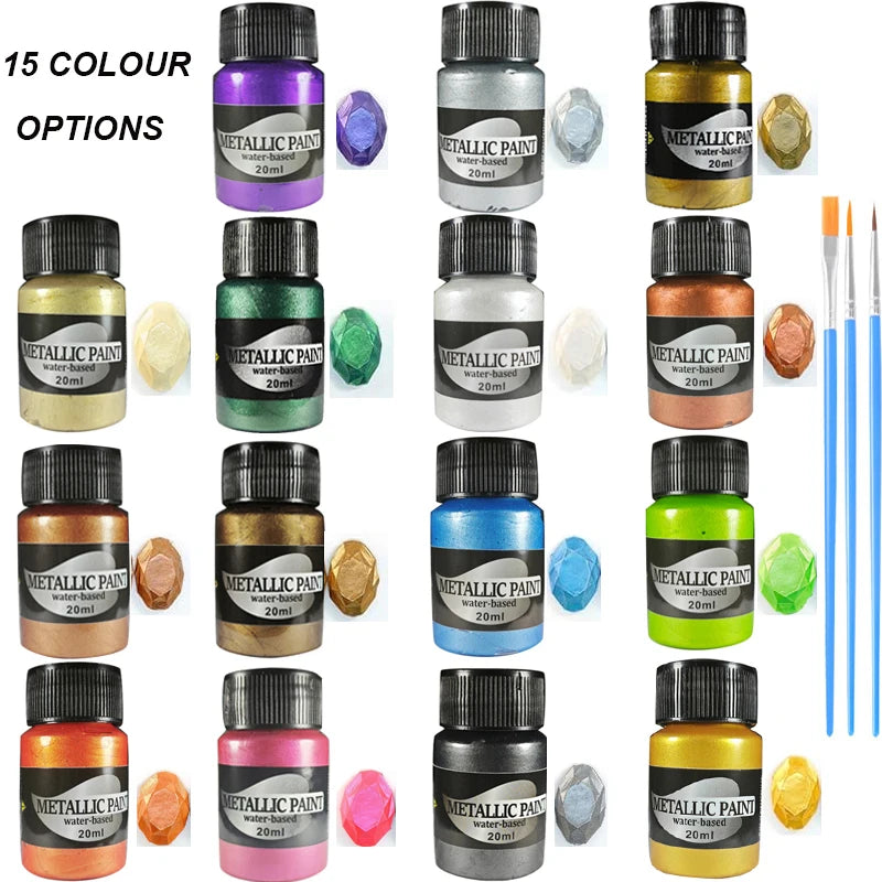 Mica Powder 15Colors - 20g/Bottle of Natural Pigment Powder for DIY Epoxy Resin Soap Making Candle Making,Lip Gloss,Dye,Nail Peaceful Pleasures Health and Wellness 15Colors G M
