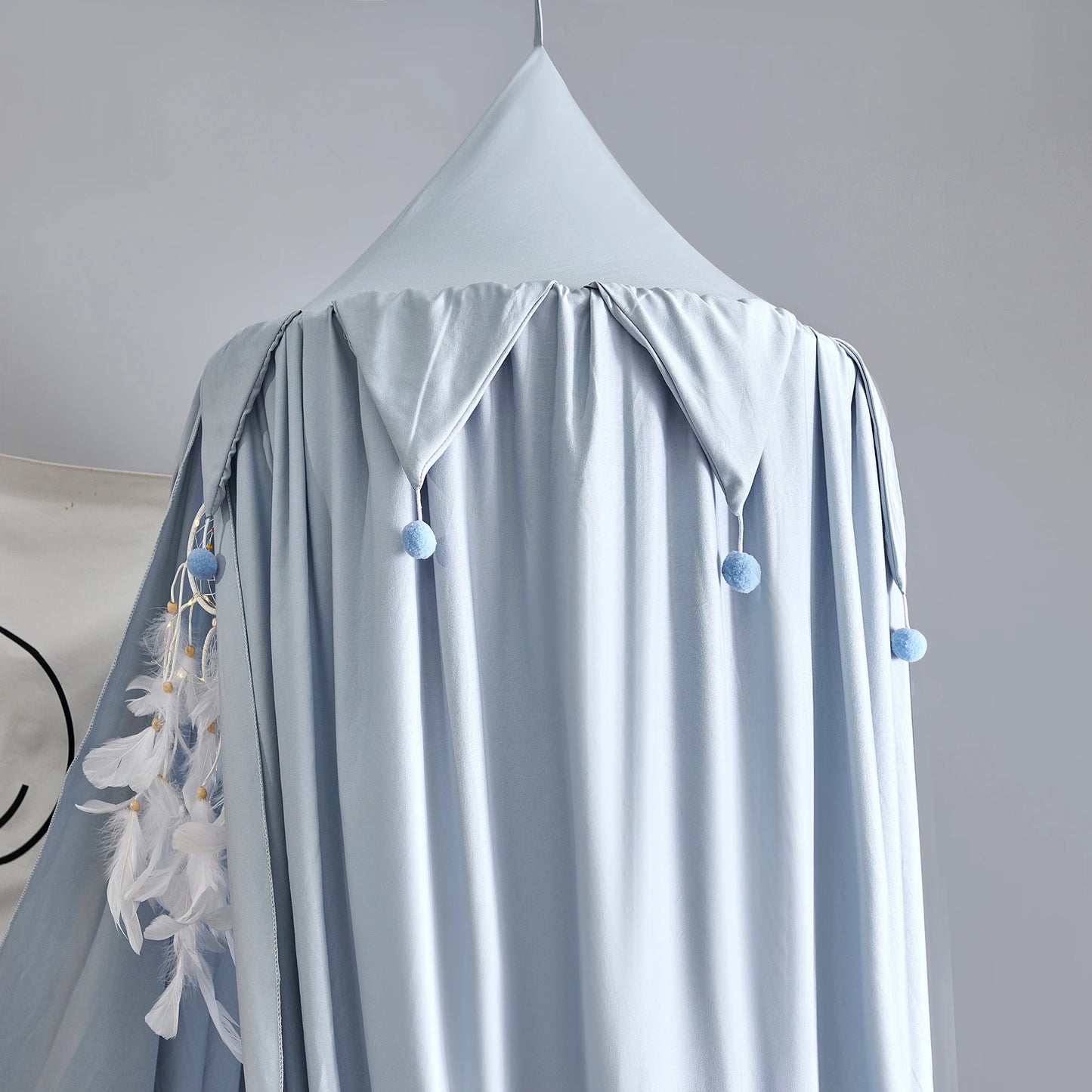 Battilo Kids Bed Canopy Round Dome Mosquito Net Play Tent