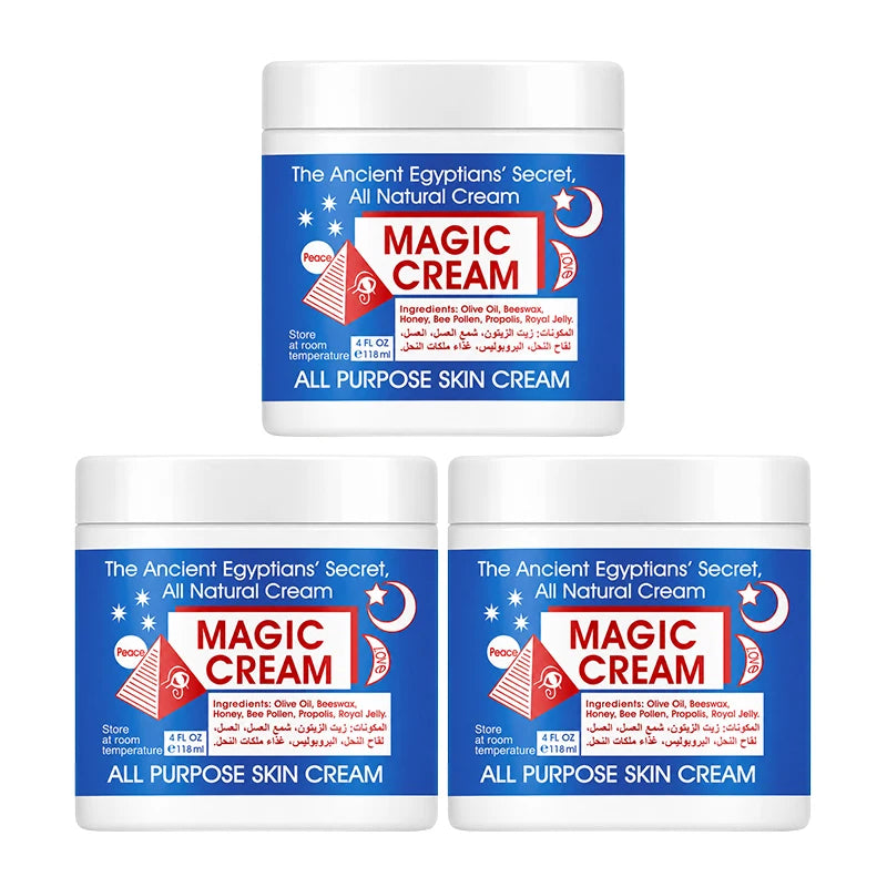 Magic Facial Lifting Cream:Face Moisturizing,Anti Sagging Hydrating & Locks in Moisture & Whitening Formula for All Skin Types Peaceful Pleasures Health and Wellness 3pcs 118ml