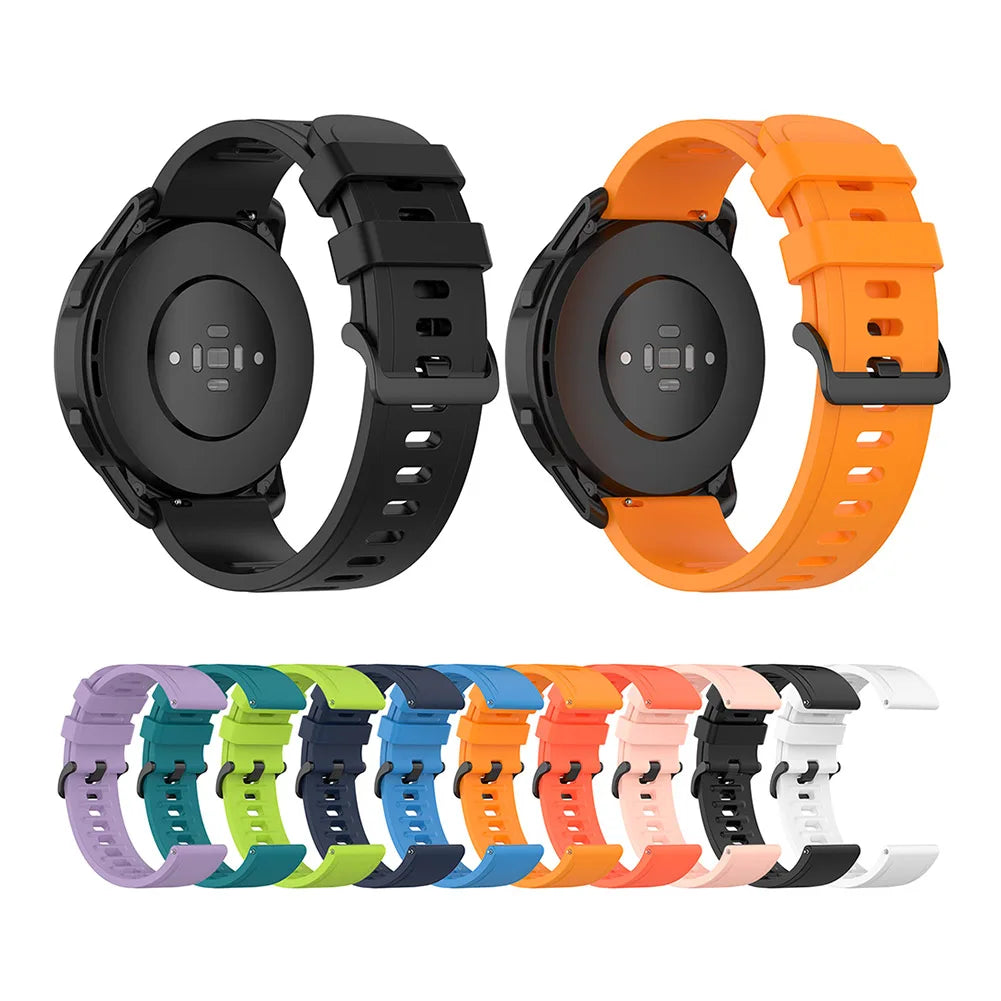Silicone Watch Band for Xiaomi MI Watch S1 Active & Watch Color Peaceful Pleasures Health and Wellness