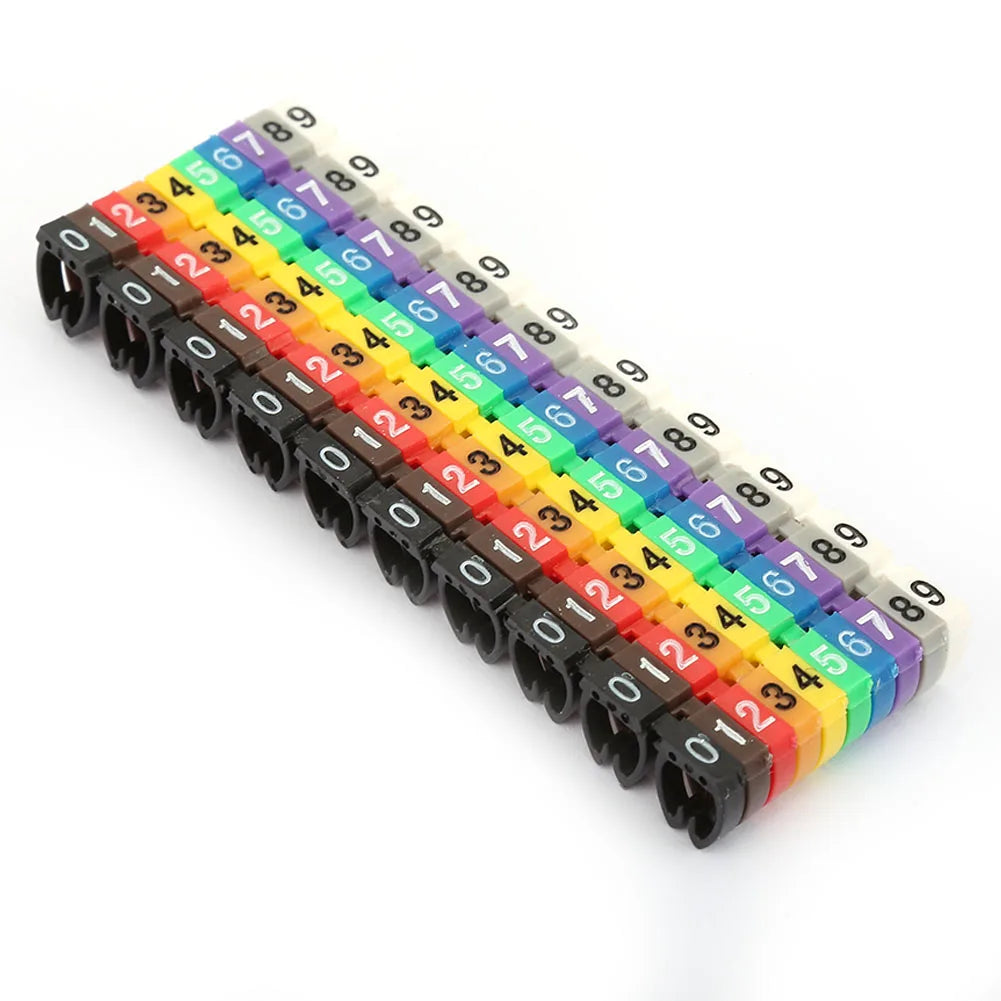 Wire Numbering Marker Wire Number Digital Number Tube Wire Number Label Tube Cable Marker Colorful Peaceful Pleasures Health and Wellness