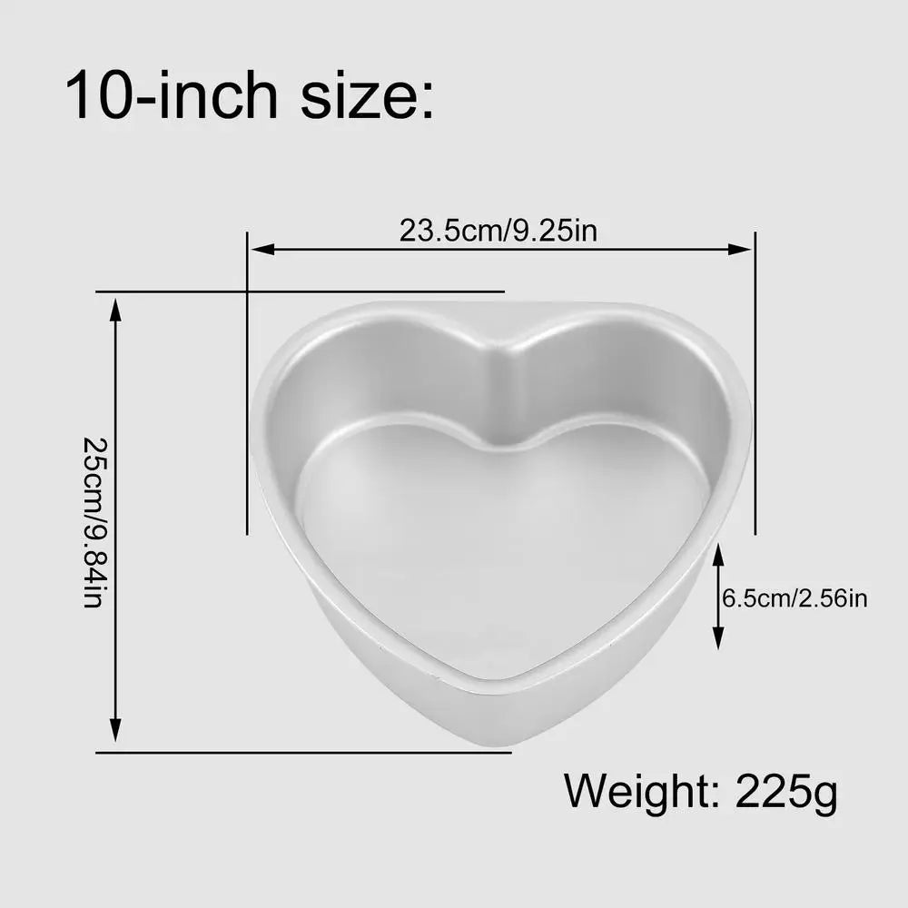 Heart Shaped Cake Pan Non-Stick Aluminum | 6, 8 & 10 Inch