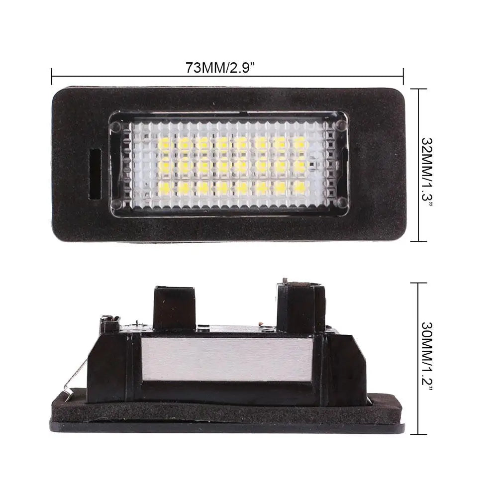 BMW LED License Plate Lights E39 E60 E90 E70 – No Error (2pcs)