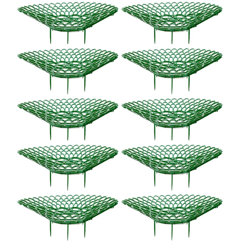 10PCS Vegetable Growing Rack Garden Tools Strawberry Supports With 3 Sturdy Support Feet Keeping Plant Fruit Stand Peaceful Pleasures Health and Wellness 10Pcs