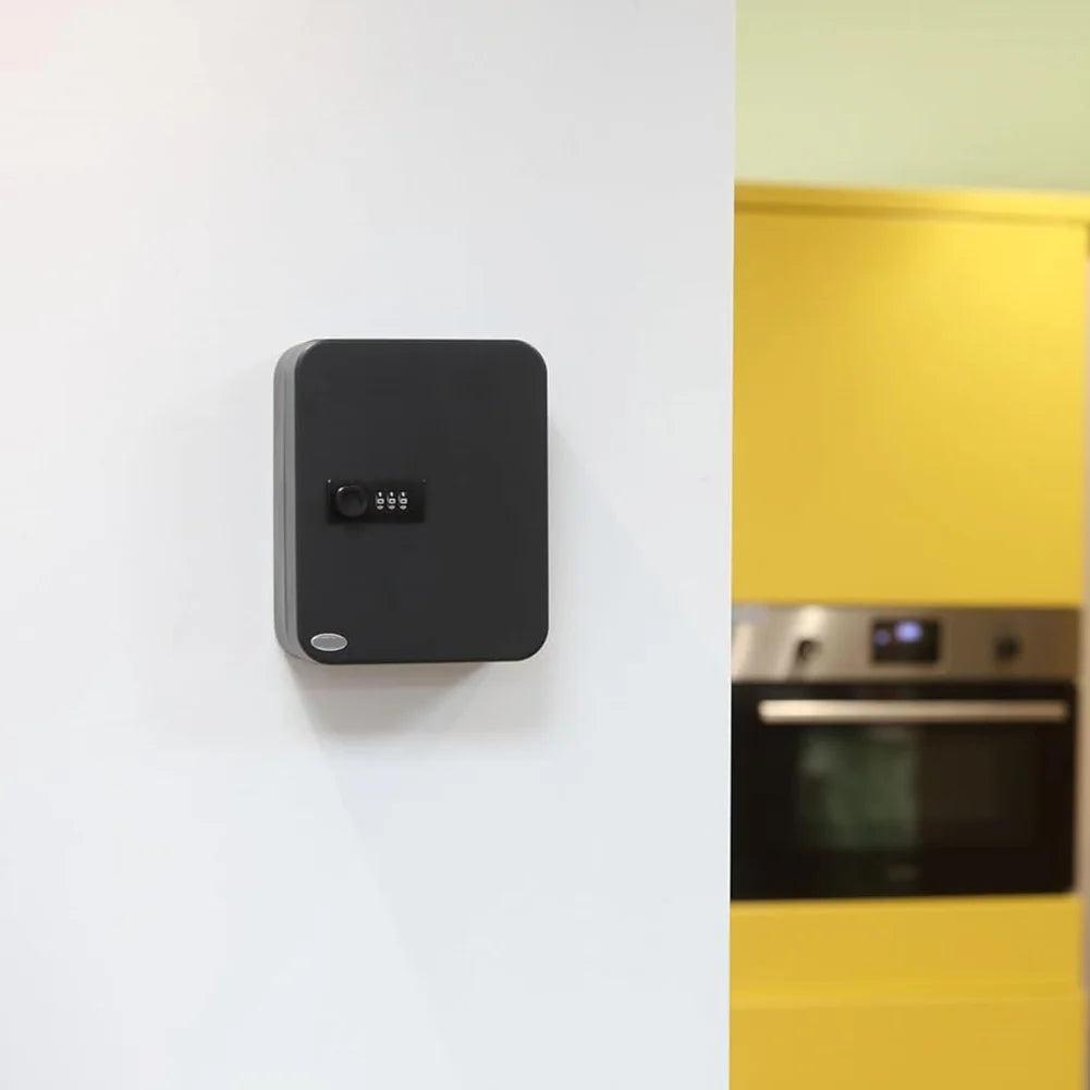 Wall Mount Key Cabinet – 20 Hook Combination Lock Box