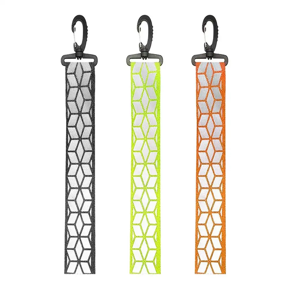 Reflective Safety Pendant Lightweight 360 Degree High-Visibility For Backpack & Keychain Outdoor Night Running Cycling Hiking Peaceful Pleasures Health and Wellness 3PCS