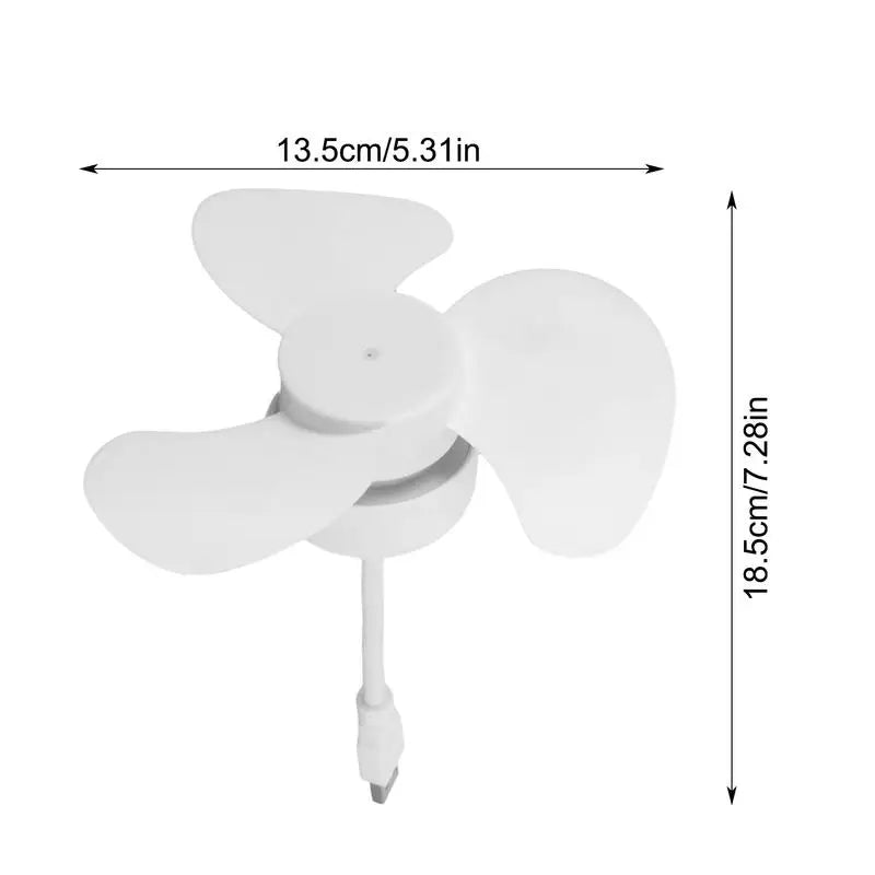 Portable Fan USB Personal Portable Airflow 5V Powerful Silent Personal Fan With Portable Airflow For Camping Bedroom Traveling Peaceful Pleasures Health and Wellness