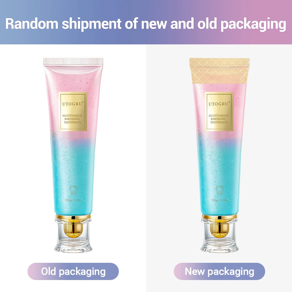 Niacinamide Teeth Whitening Toothpaste Reduce Yellow Stains on Teeth Mint Flavor Fresh Breath Toothpaste Home Gum Care Daily Use Peaceful Pleasures Health and Wellness