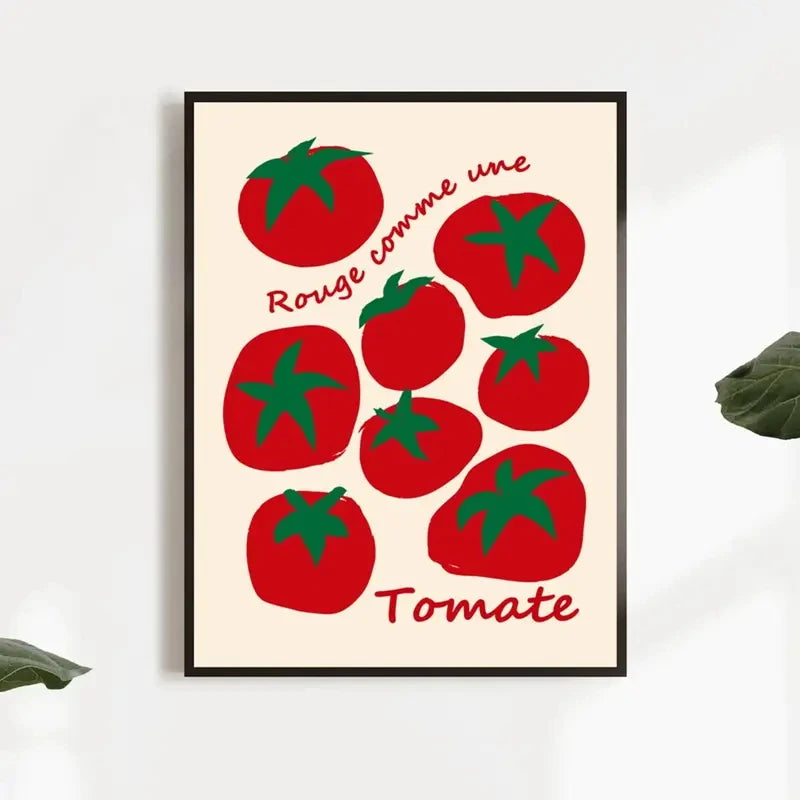 Red Tomatoes Canvas Wall Art Print | Kitchen & Dining Decor