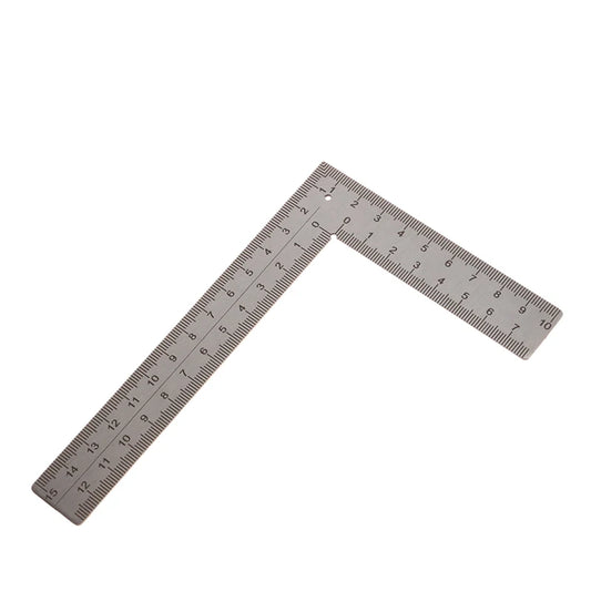 Mini T/L Square Ruler – Stainless Steel 90° Measuring Layout Tool Square Layout Ruler Peaceful Pleasures Health and Wellness
