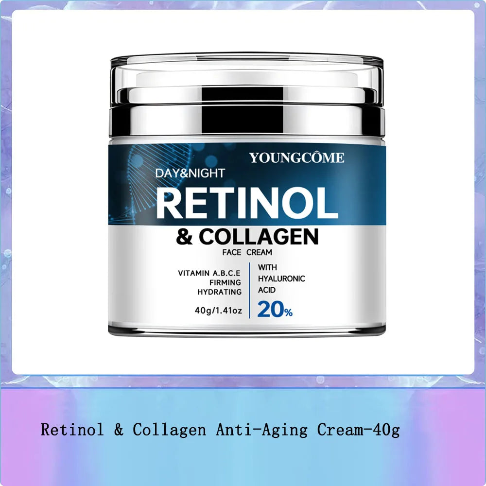 Retinol & Collagen Anti-Aging Face Cream – 72H Hydration | 70g