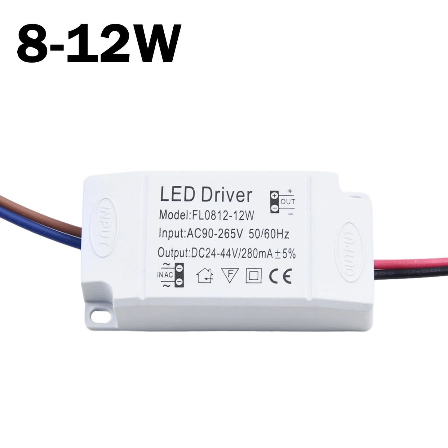 AC90 265V 3 24W LED Driver Power Supply Adapter Transformer Lights 3W