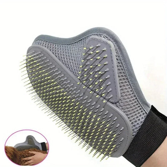 Pet Deshedding Grooming Glove – Dog & Cat Hair Removal Mitt Pet Grooming Glove Peaceful Pleasures Health and Wellness