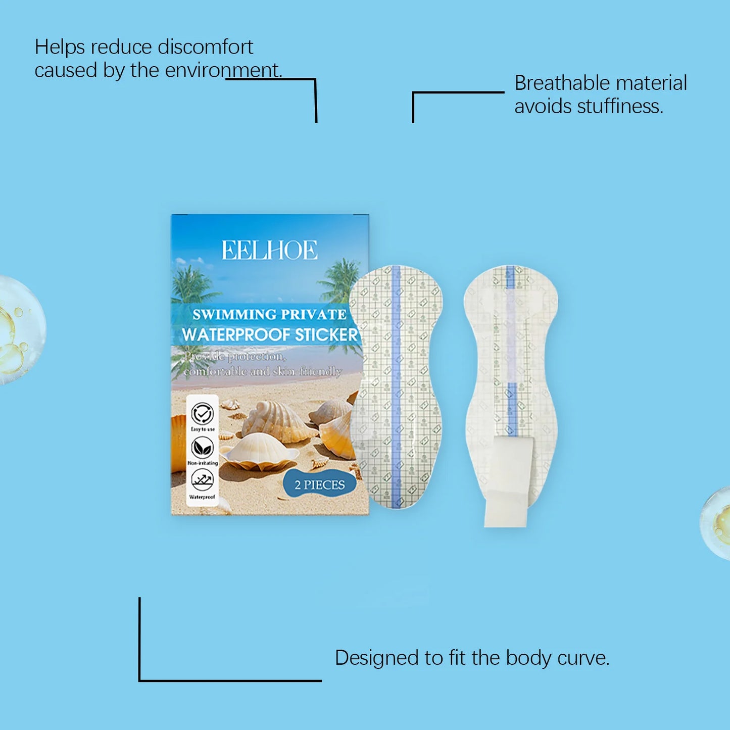 Waterproof Invisible Swim Patches for Women | Body Tape